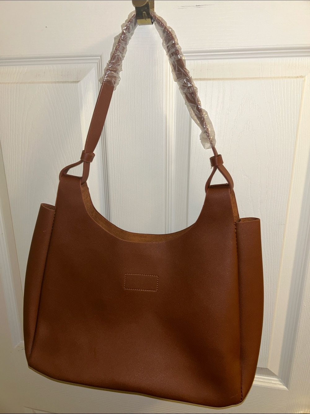 Classic Brown Shoulder Tote Bag - Elegant Everyday Carry